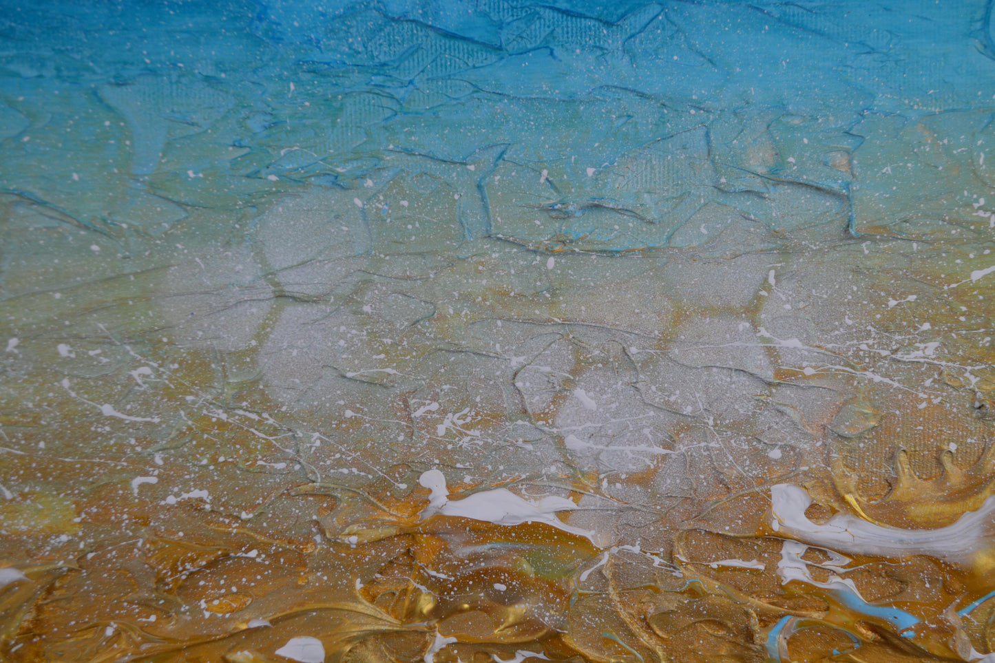 Toile abstraite ''N'oublie pas ta crème solaire''