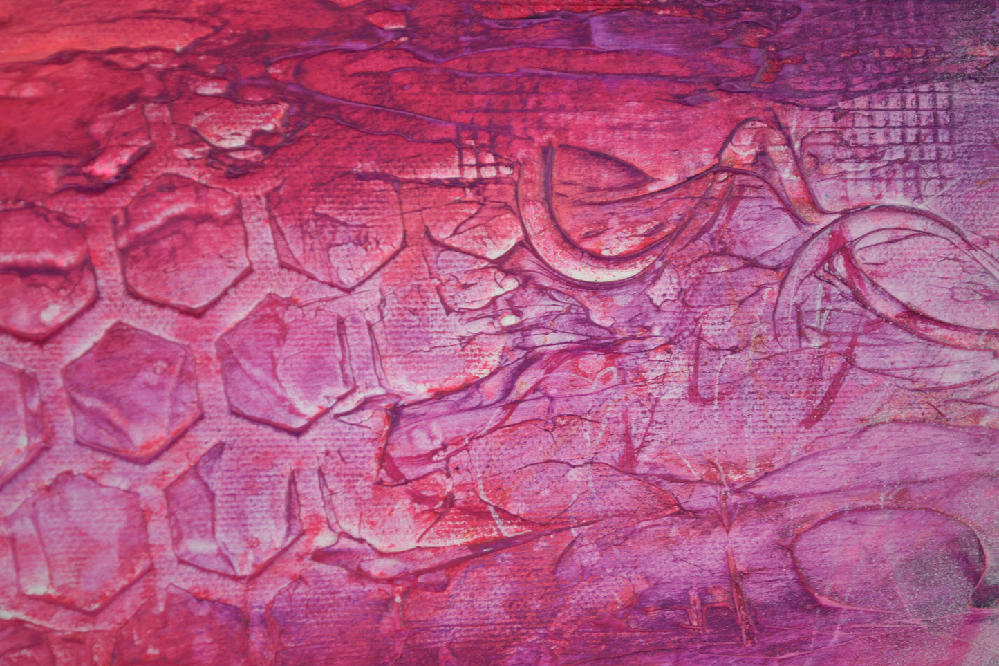 Toile abstraite ''La nébuleuse''