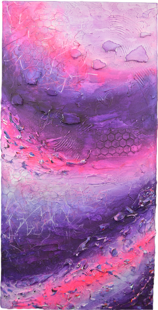 Toile abstraite ''Ose la folie!''