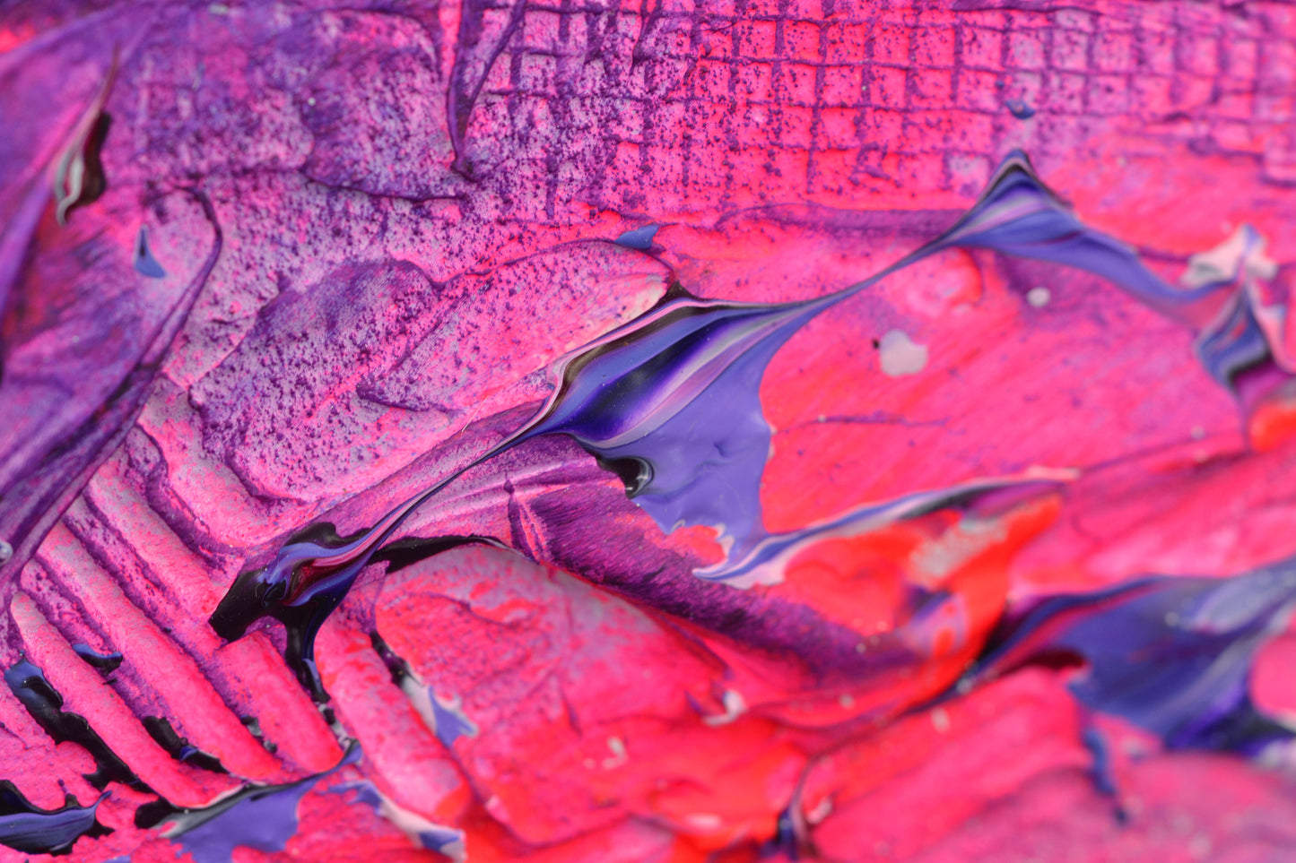 Toile abstraite ''Ose la folie!''
