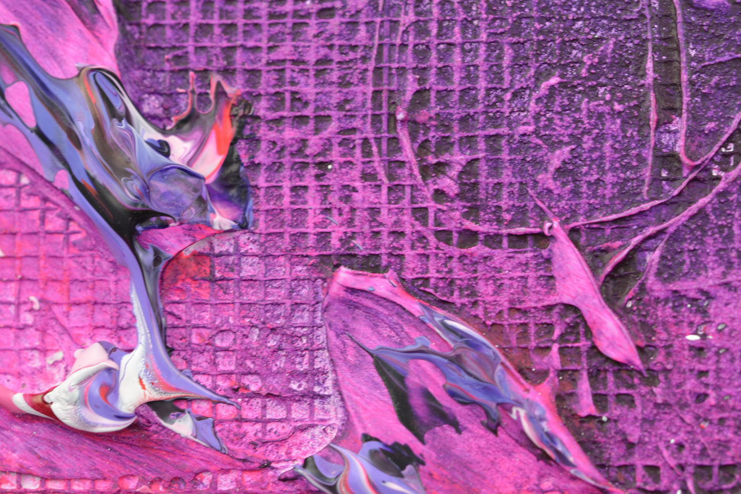 Toile abstraite ''Ose la folie!''