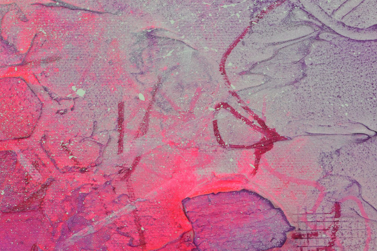 Toile abstraite ''Ose la folie!''