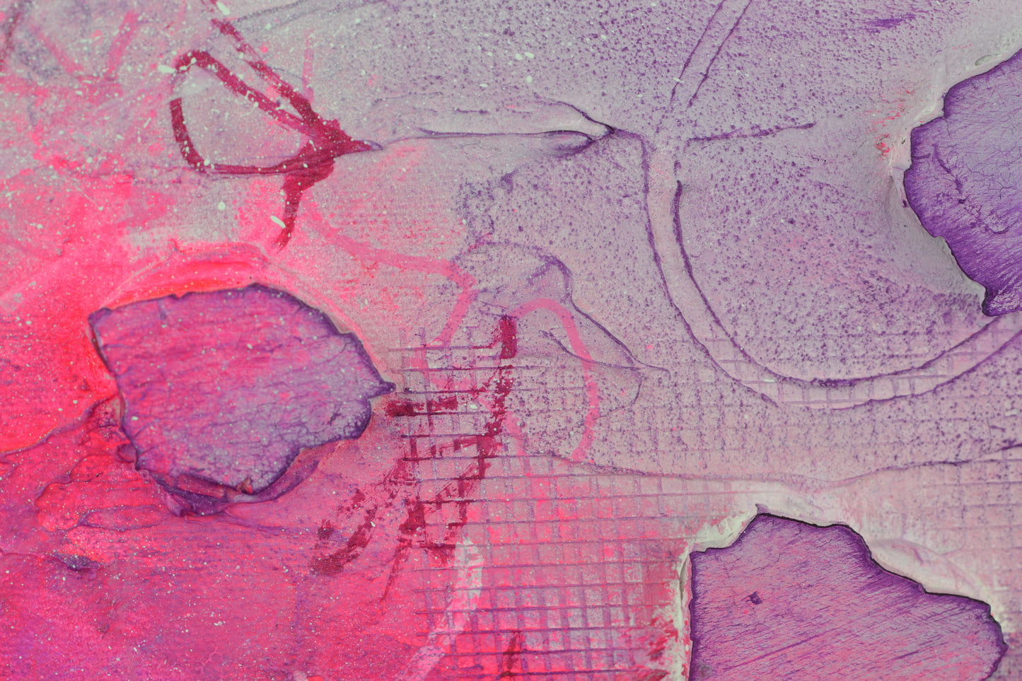 Toile abstraite ''Ose la folie!''