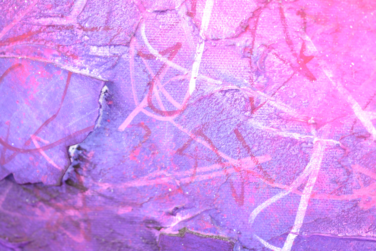 Toile abstraite ''Ose la folie!''