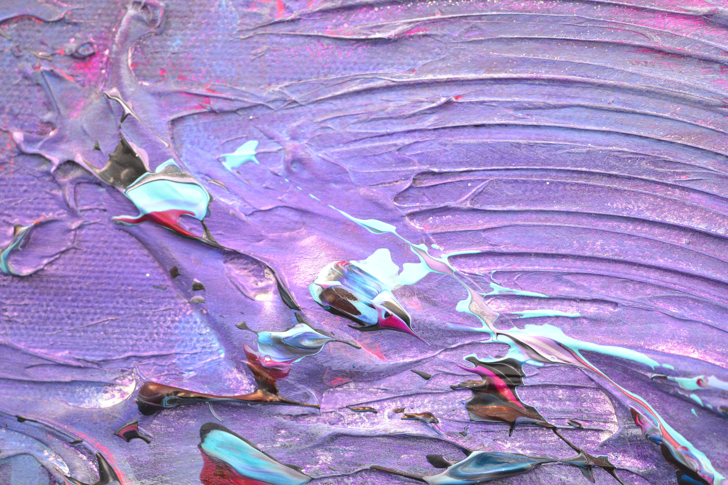 Toile abstraite ''Fais de beaux rêves!''