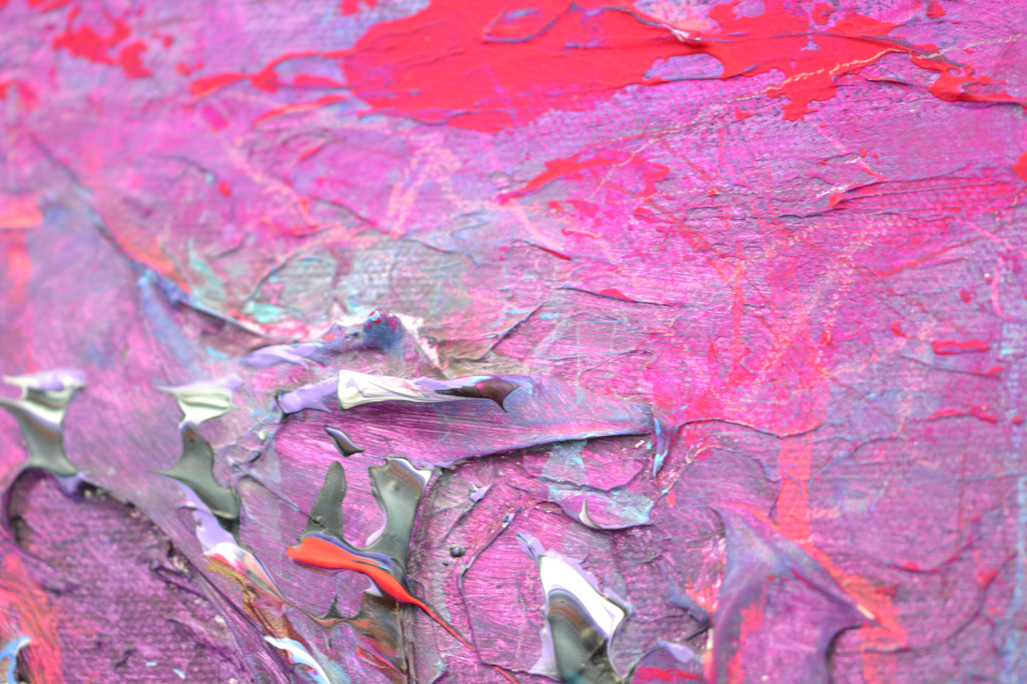 Toile abstraite ''Fais de beaux rêves!''