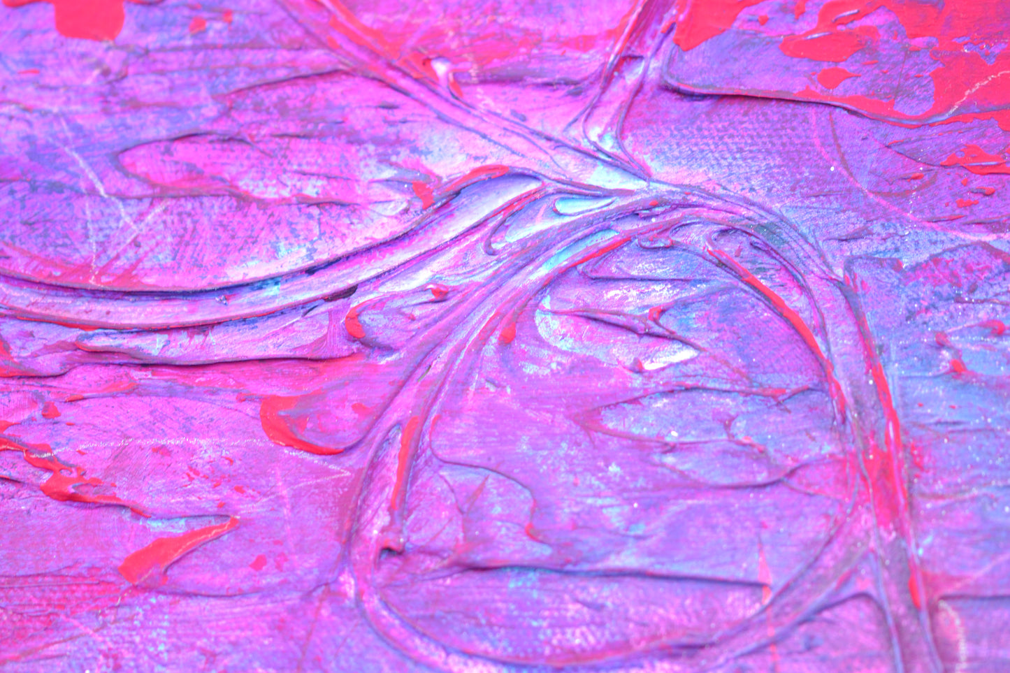 Toile abstraite ''Fais de beaux rêves!''