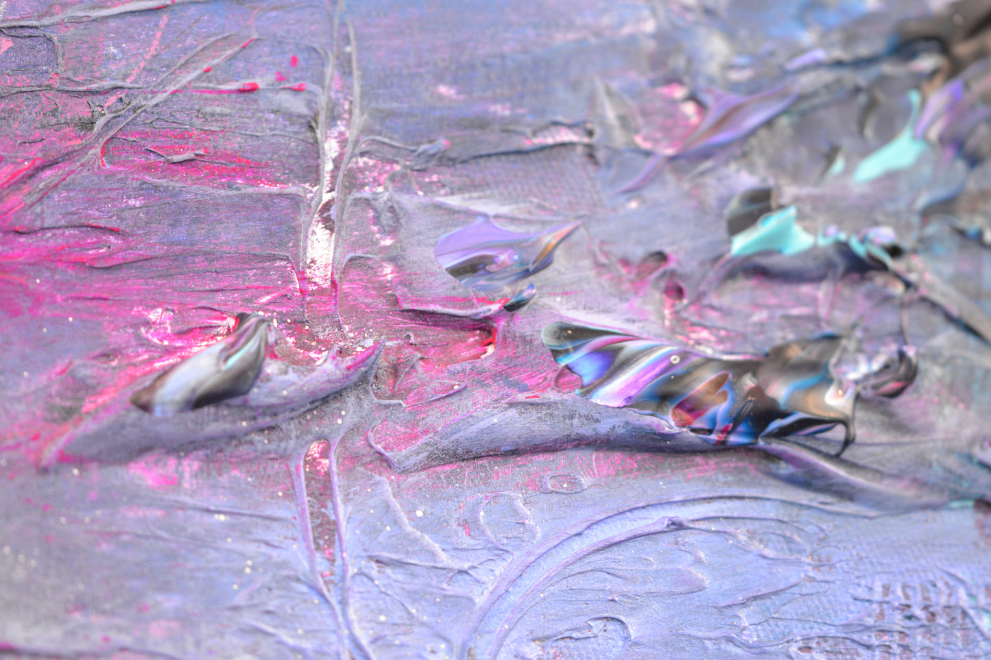 Toile abstraite ''Fais de beaux rêves!''