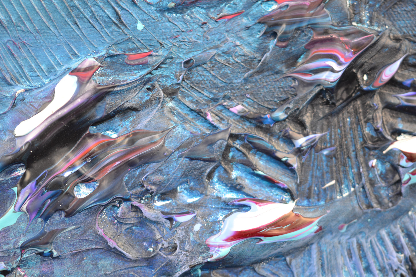 Toile abstraite ''Fais de beaux rêves!''