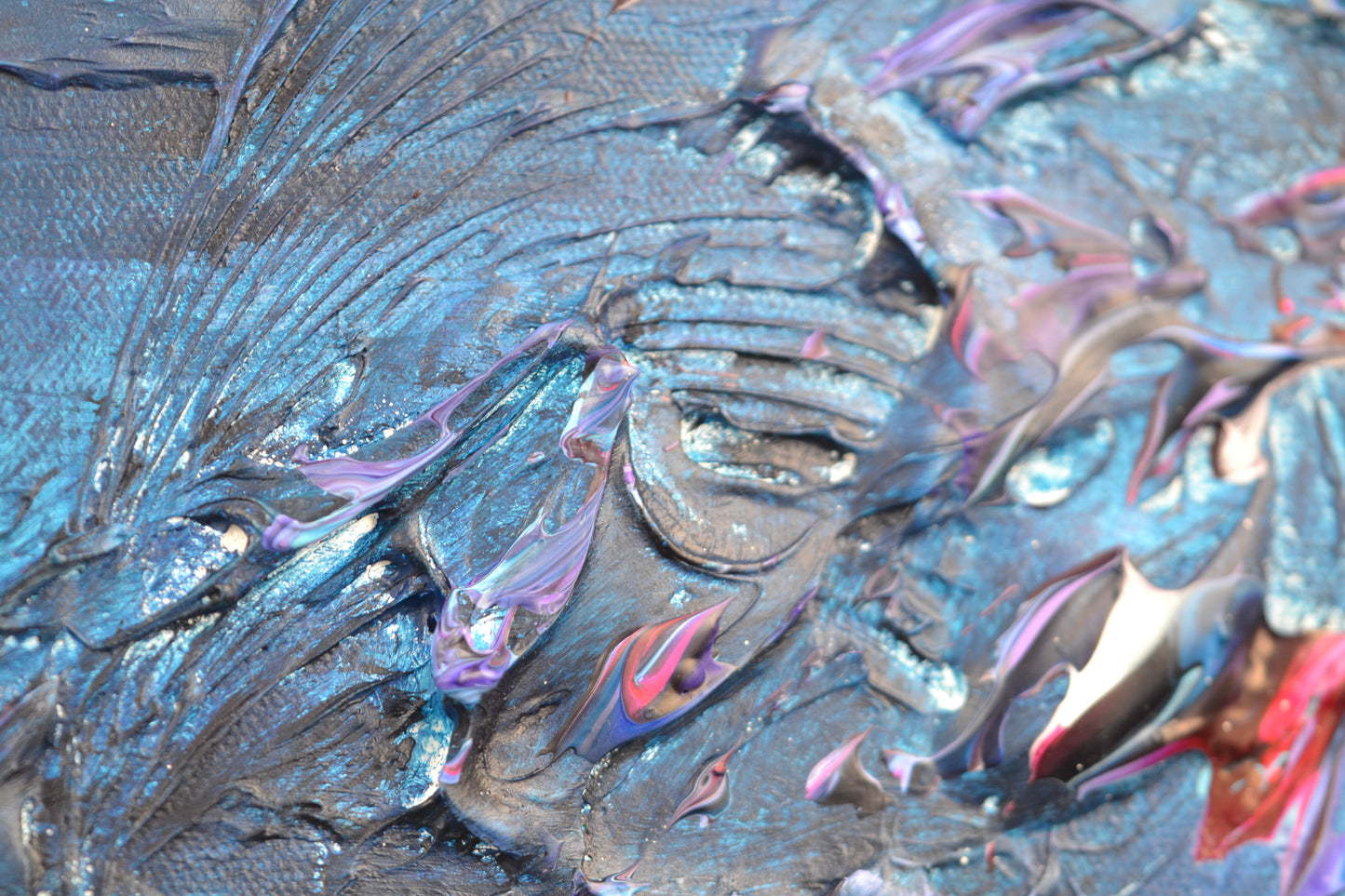 Toile abstraite ''Fais de beaux rêves!''