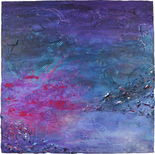 Toile abstraite ''Fais de beaux rêves!''