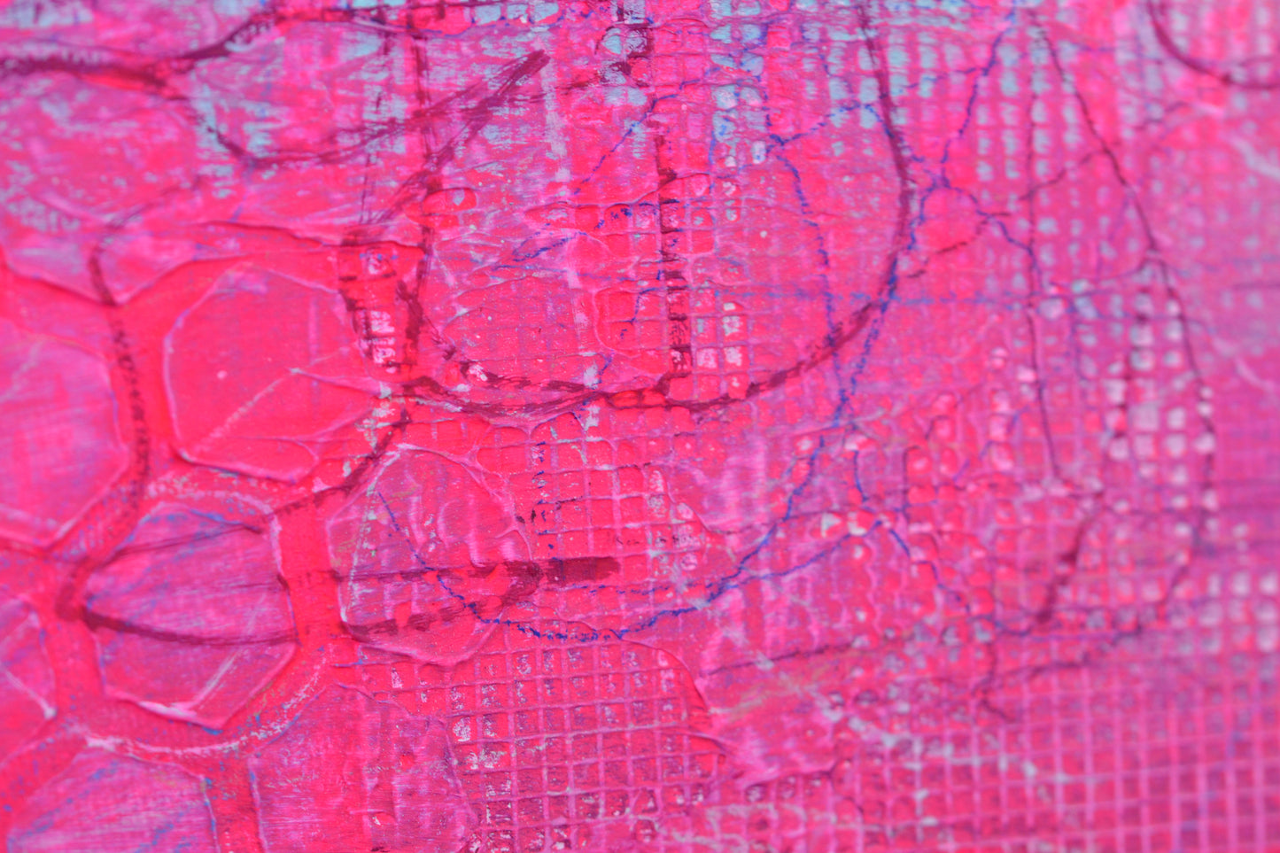 Toile abstraite ''Rose pêche''