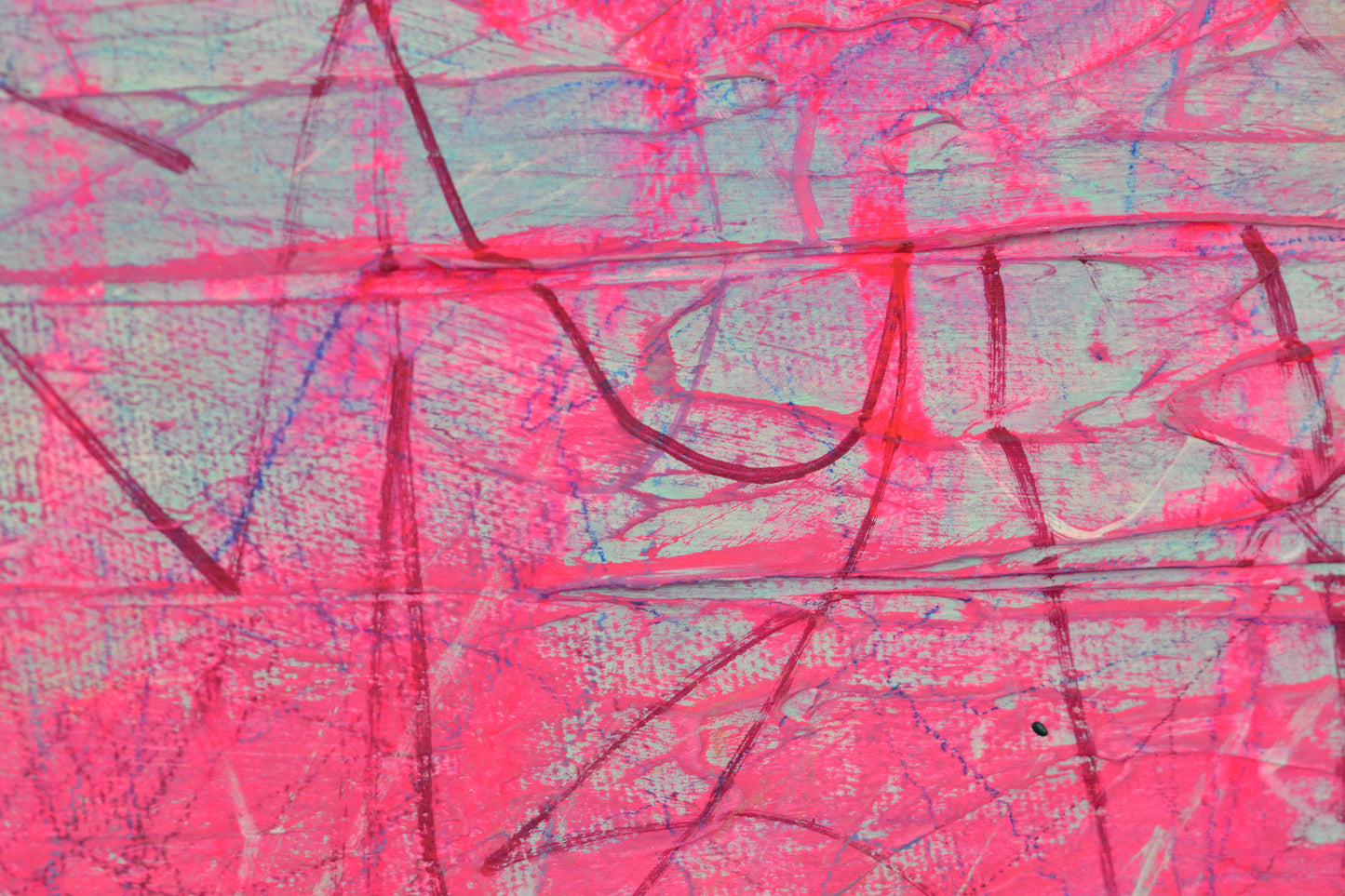 Toile abstraite ''Rose pêche''