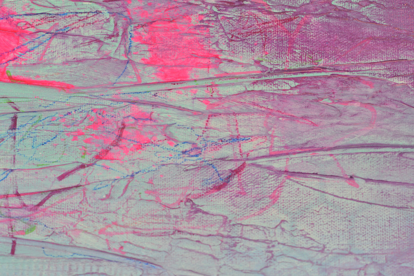 Toile abstraite ''Rose pêche''