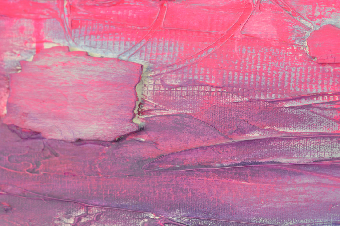 Toile abstraite ''Rose pêche''