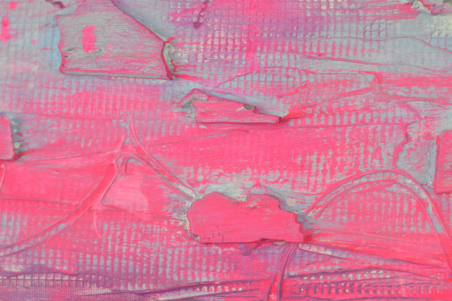 Toile abstraite ''Rose pêche''