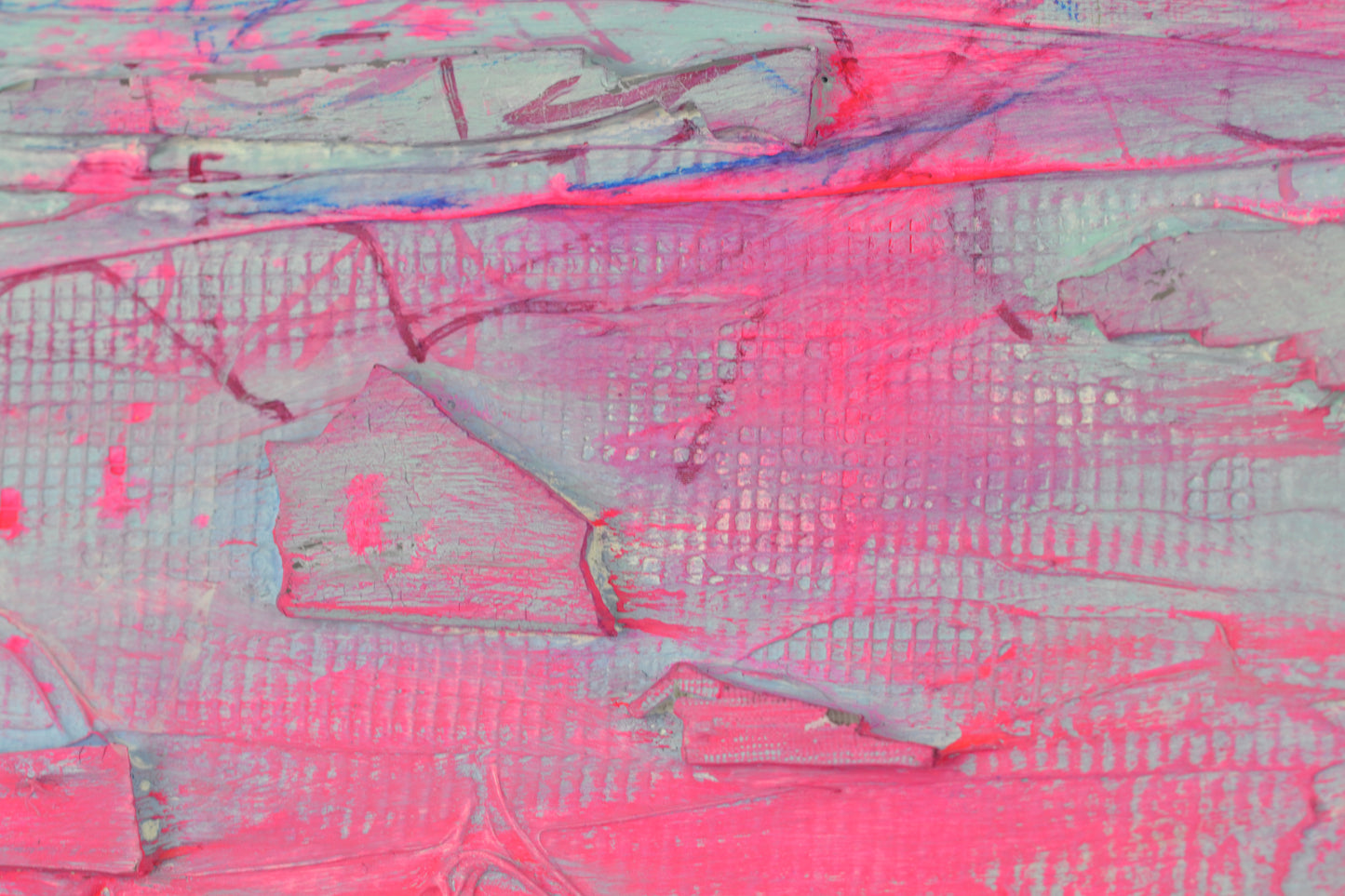 Toile abstraite ''Rose pêche''