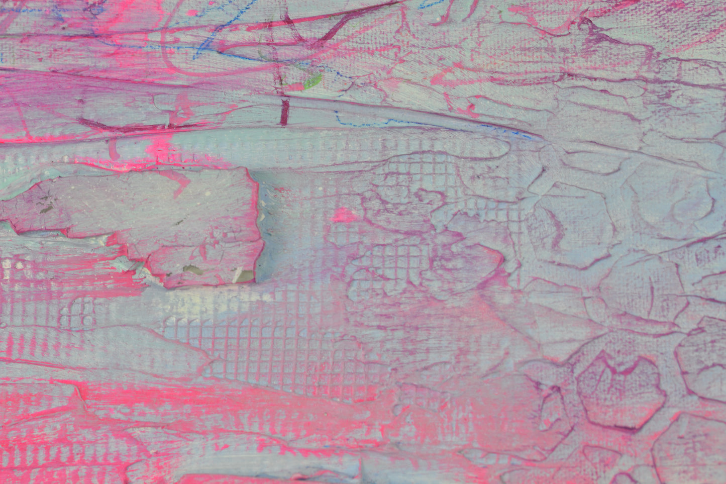 Toile abstraite ''Rose pêche''