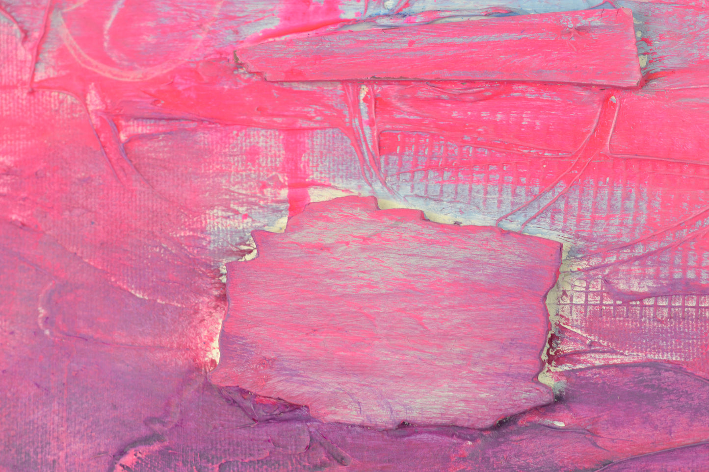 Toile abstraite ''Rose pêche''