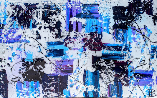 Toile abstraite ''Symbiose''