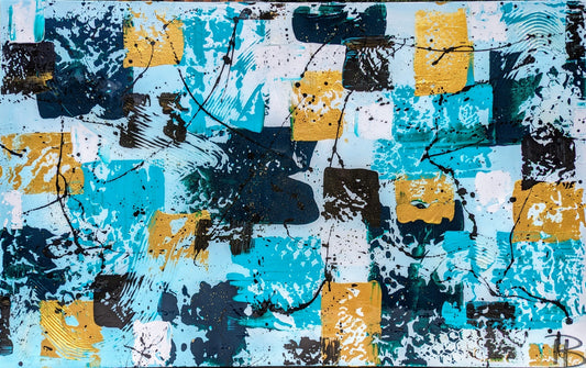 Toile abstraite ''Prospérité''