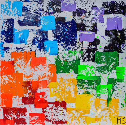 Toile abstraite ''About me''