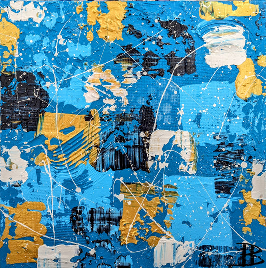 Toile abstraite ''Fidélité'' EN EXPOSITION