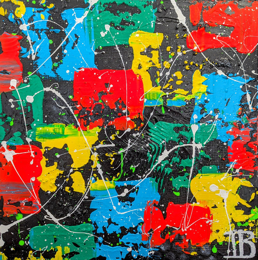 Toile abstrait ''Expressive''