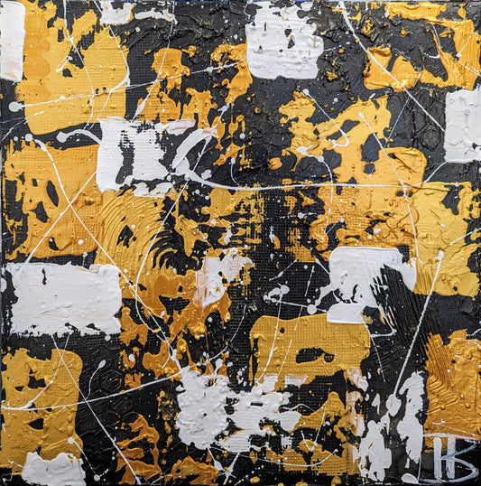 Toile abstraite ''Abondance'' EN EXPOSITION