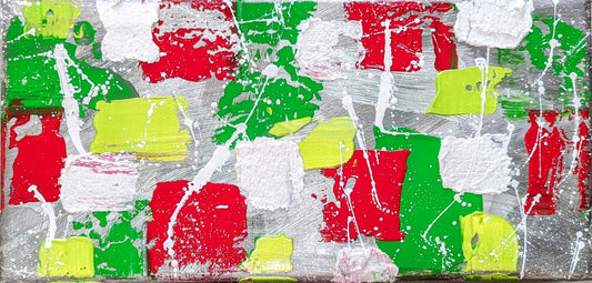 Toile abstraite ''Noël''