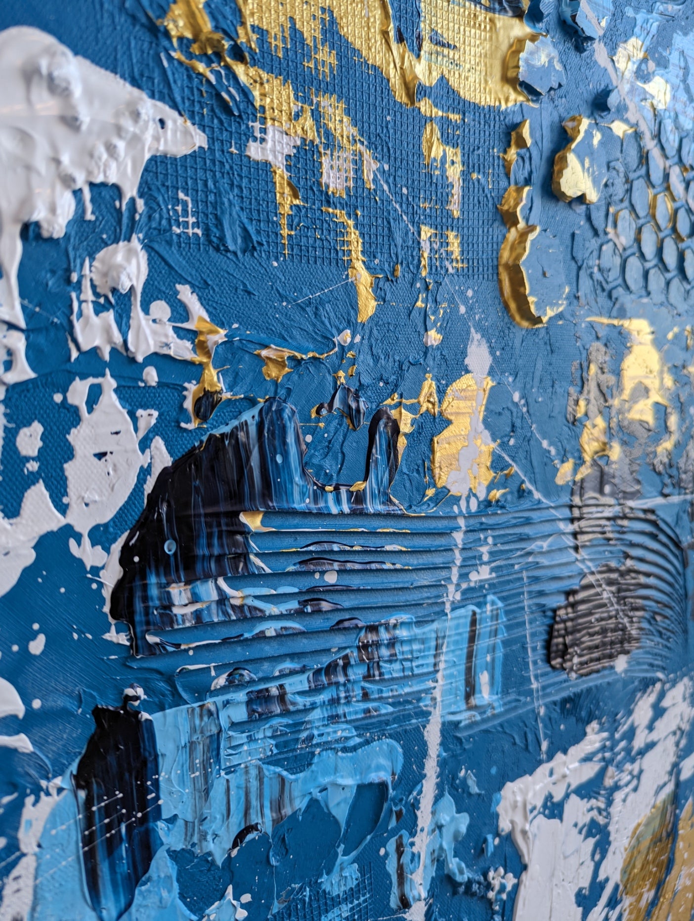 Toile abstraite ''Dévouement'' EN EXPOSITION