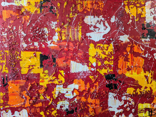 Toile abstraite ''Radius''