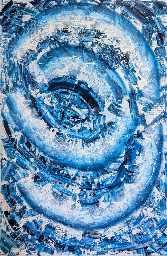 Toile abstraite ''Légèreté''