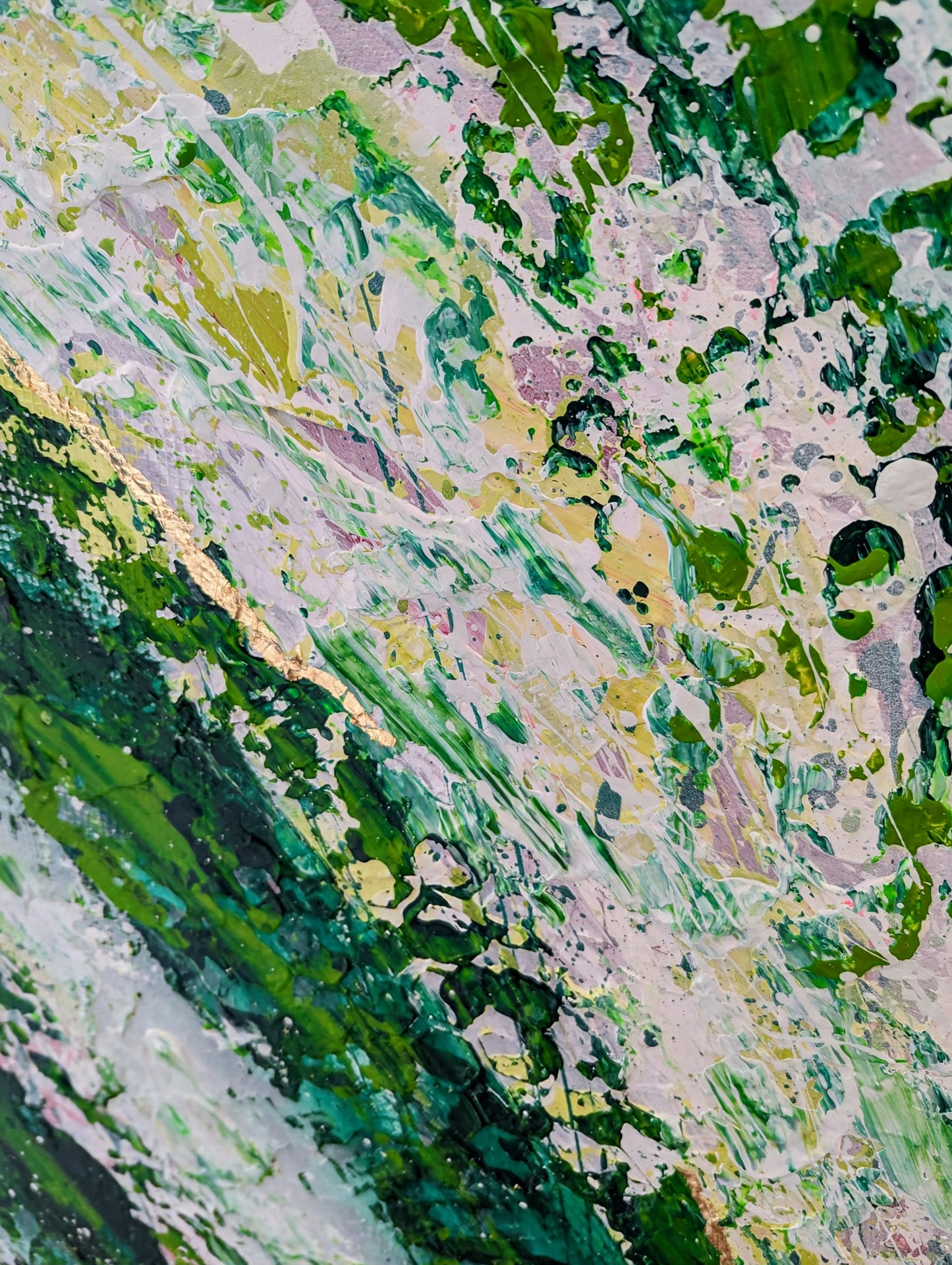 Toile abstraite ''Murmures du vent''