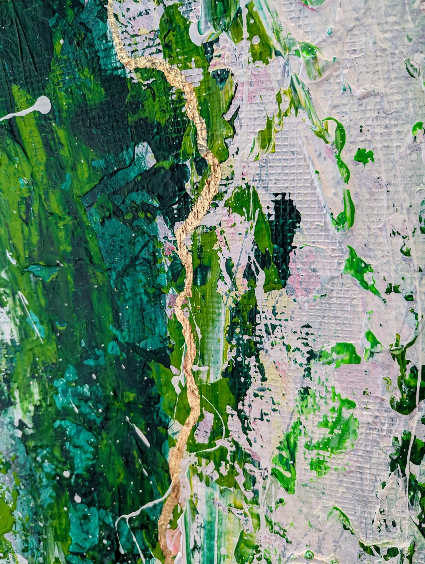 Toile abstraite ''Murmures du vent''