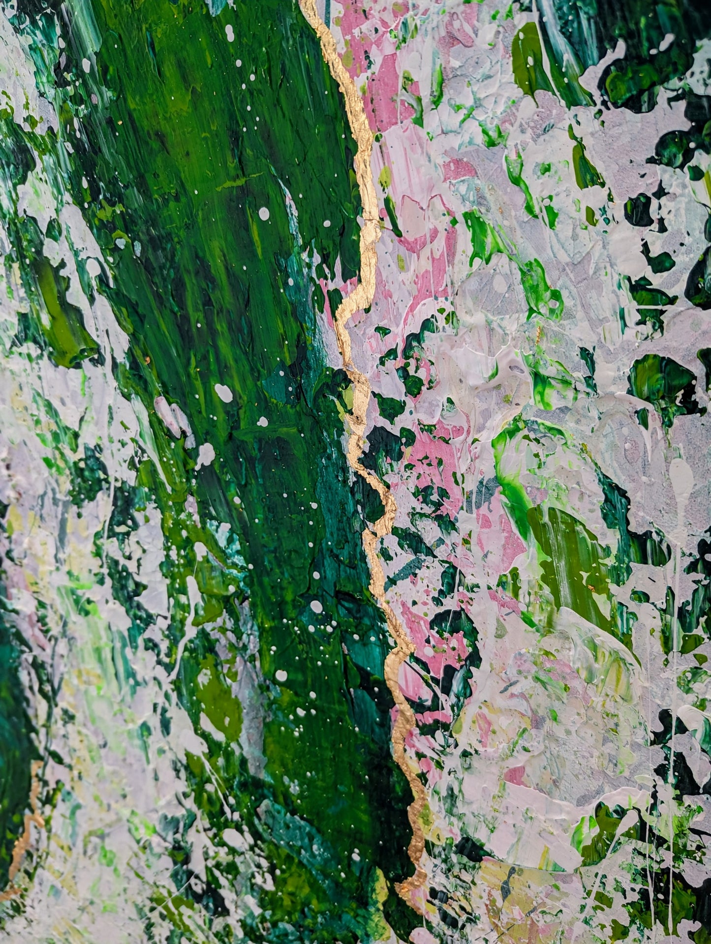 Toile abstraite ''Murmures du vent''
