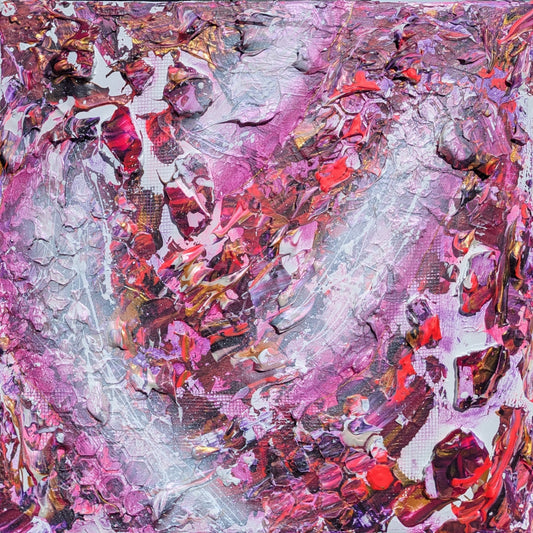 Toile abstraite ''Me voici, me voilà!'