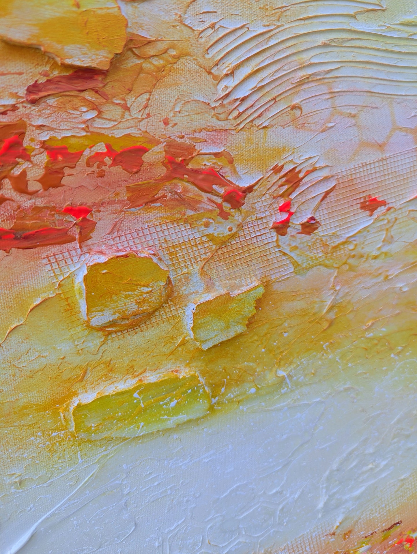 Toile abstraite ''Les beautés du soleil''