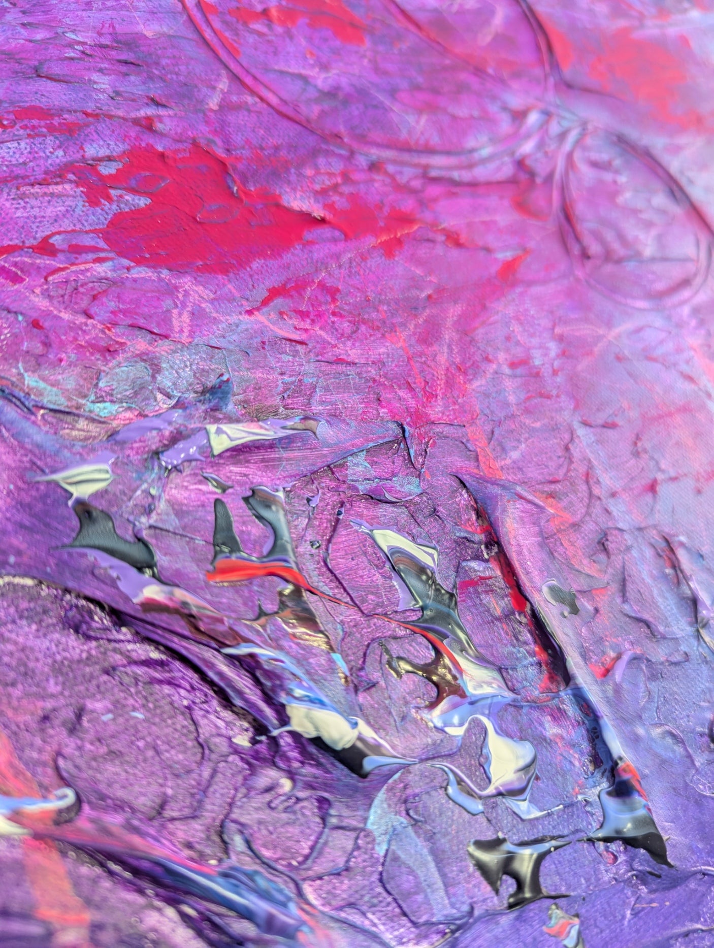 Toile abstraite ''Fais de beaux rêves!''