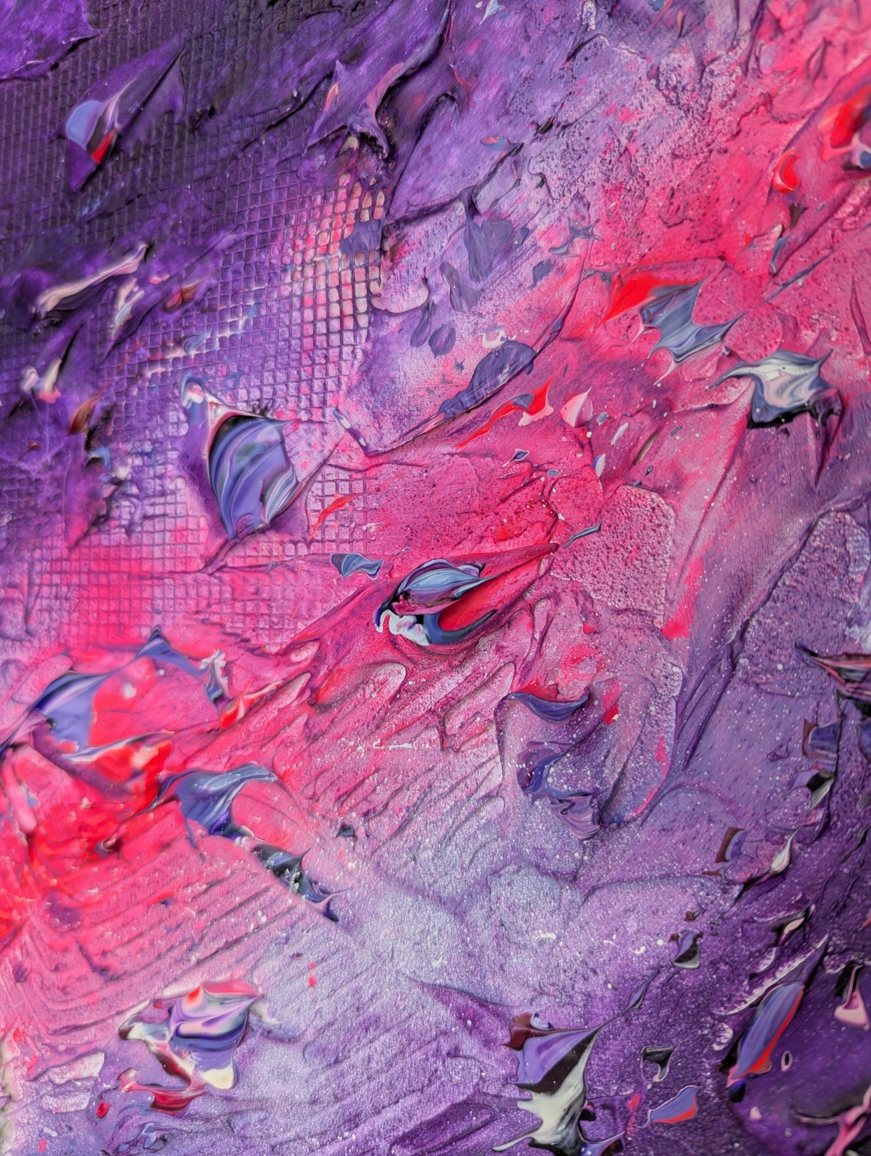 Toile abstraite ''Ose la folie!''
