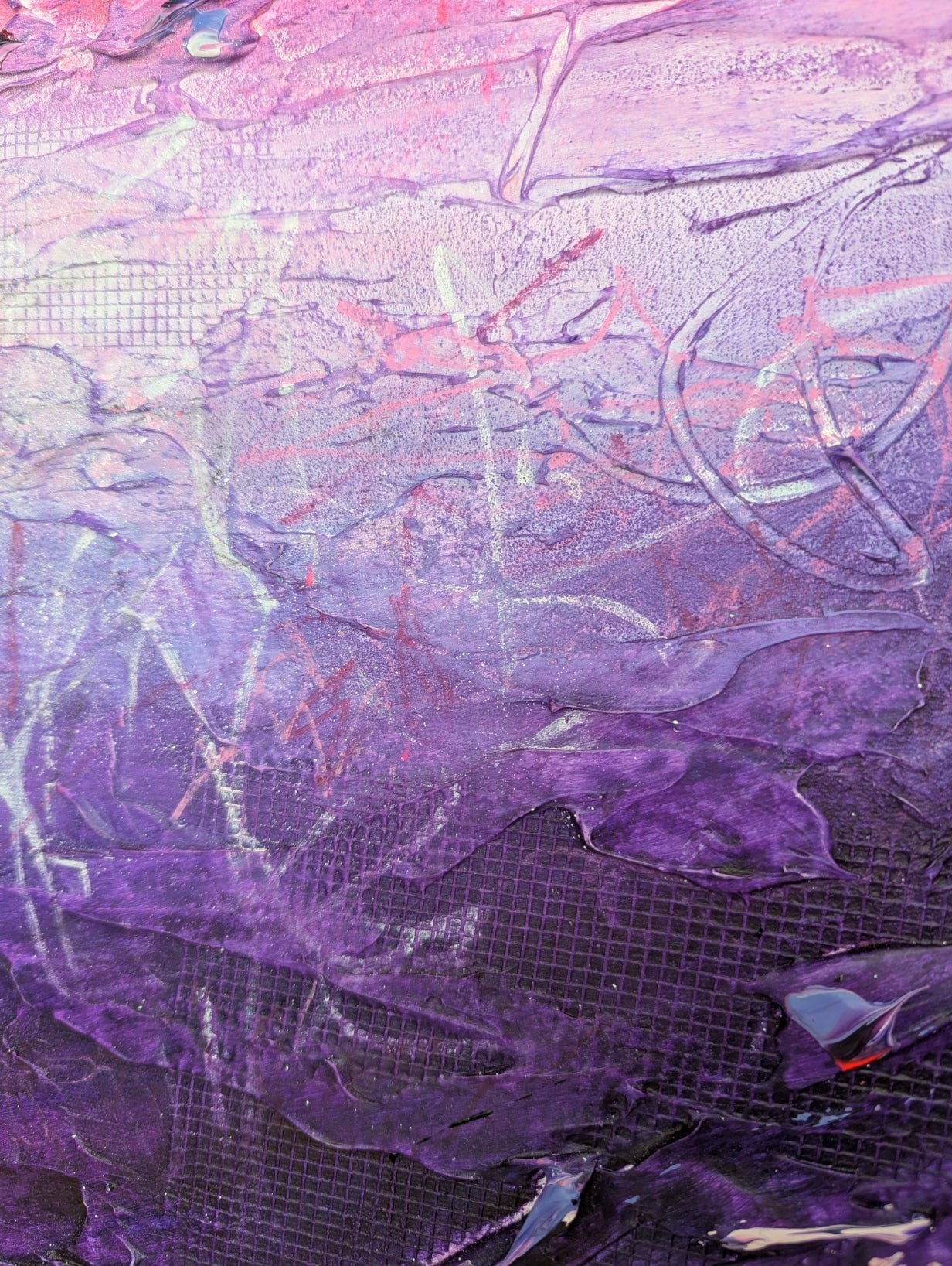 Toile abstraite ''Ose la folie!''