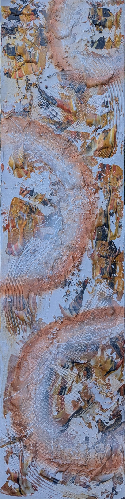 Toile abstraite ''Rococo et noix de coco''