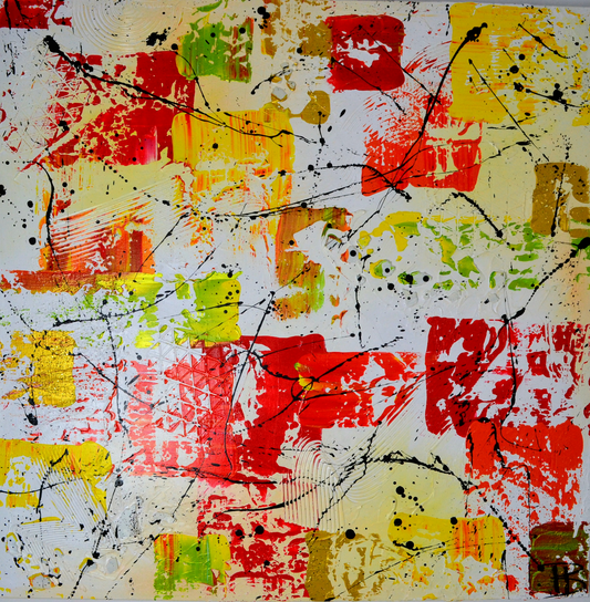 Toile abstraite "Réconfort"